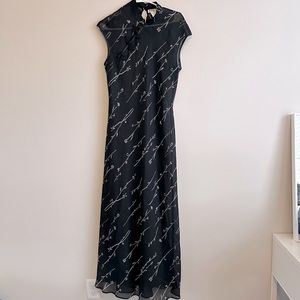 1990s Vintage sheer maxi dress